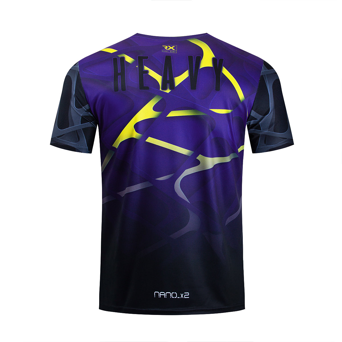 Camiseta Cross Training técnica NOBULUS azul violeta dorado nano - Rx Heavy