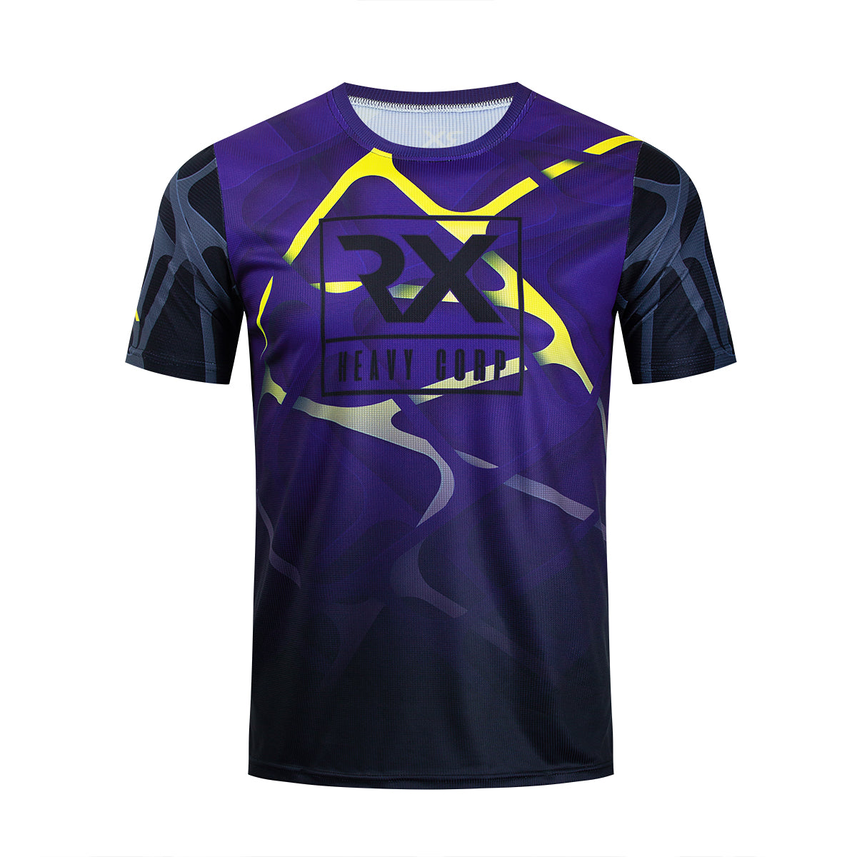 Camiseta Cross Training técnica NOBULUS azul violeta dorado nano - Rx Heavy