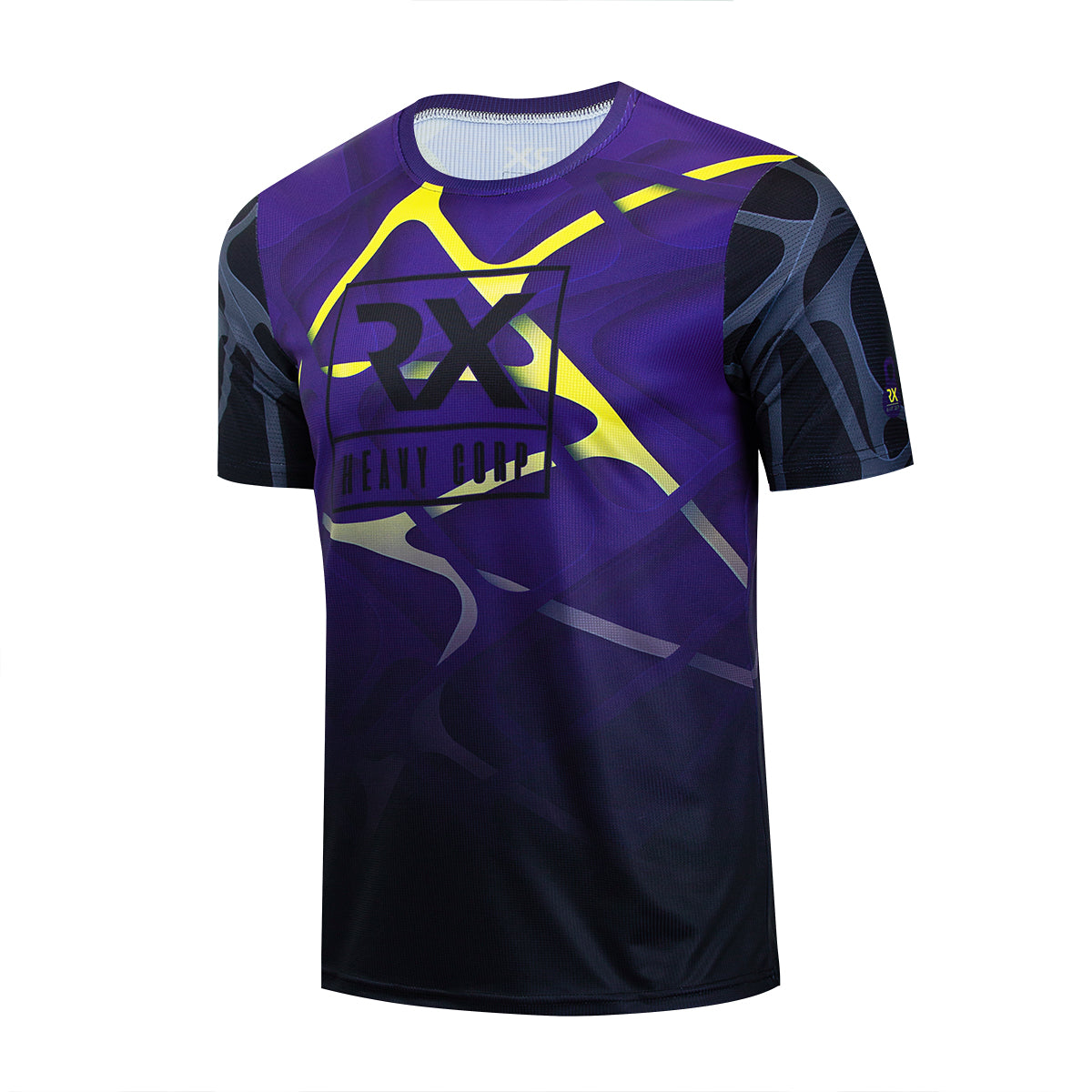 Camiseta Cross Training técnica NOBULUS azul violeta dorado nano - Rx Heavy