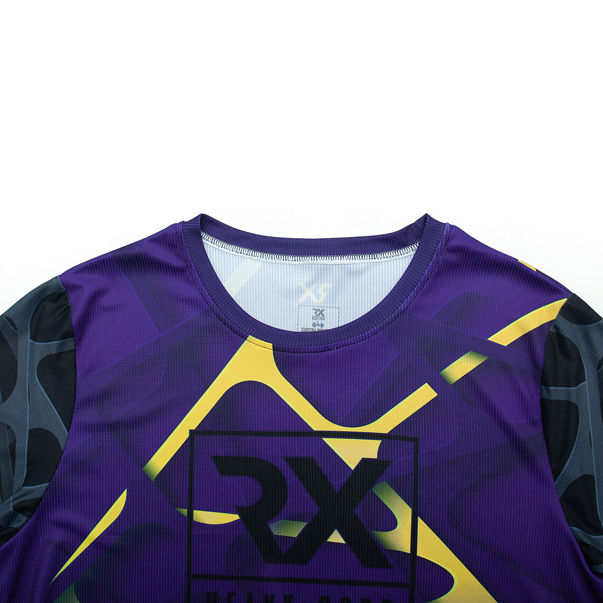 Camiseta Cross Training técnica NOBULUS azul violeta dorado nano - Rx Heavy