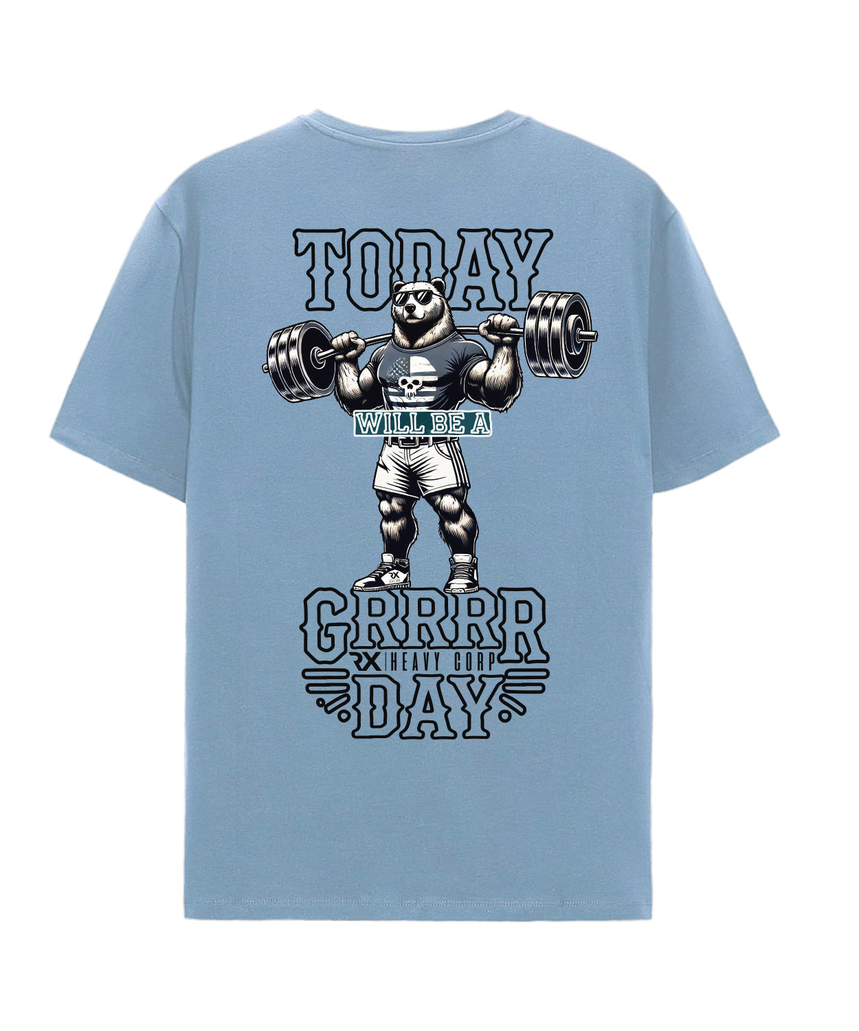 Camiseta urbana oversize - OSO Time to GRRR | Cross Training & Moda Urbana | Azul gastado