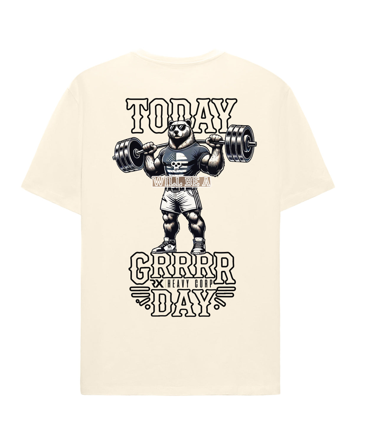 Camiseta urbana oversize - OSO Time to GRRR | Cross Training & Moda Urbana | Beige