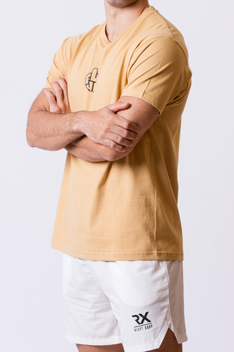 Camiseta algodón regular - A tomar por culo todo - Tostada blanca negra