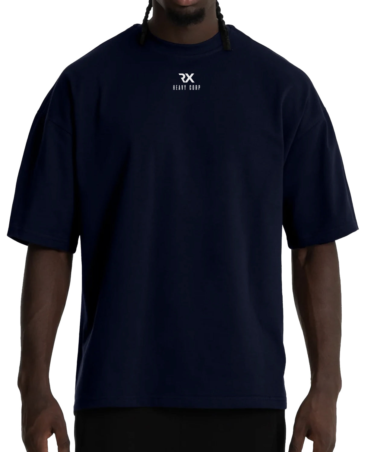 Camiseta urbana algodón oversize - Gorila Partner WOD - azul marino