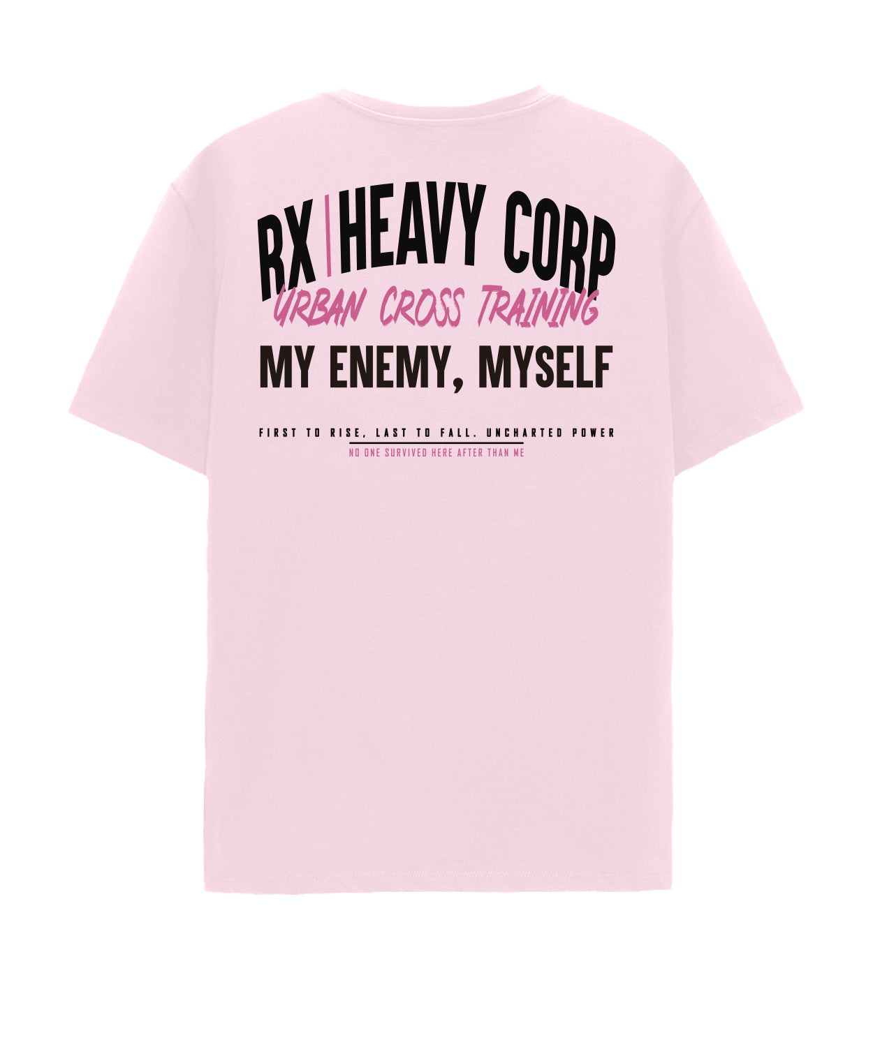 Camiseta urbana algodón oversize - My Enemy Myself - Blanca Amarilla Negra