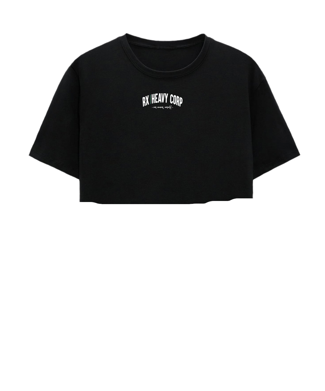 Crop Top Algodón - My Enemy, Myself - Cross Training & Moda Urbana | Colores negro y verde militar
