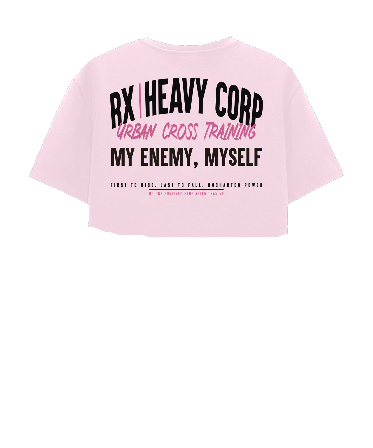 Crop Top Algodón - My Enemy, Myself - Cross Training & Moda Urbana | Colores pastel aguamarina, rosa y amarillo