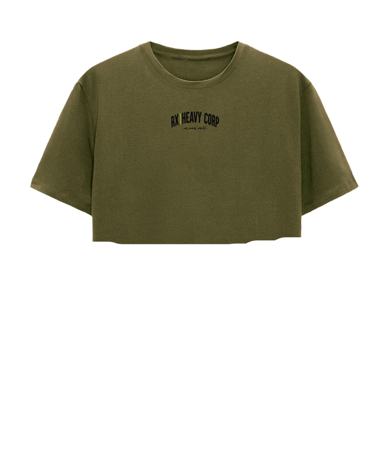 Crop Top Algodón - My Enemy, Myself - Cross Training & Moda Urbana | Colores negro y verde militar