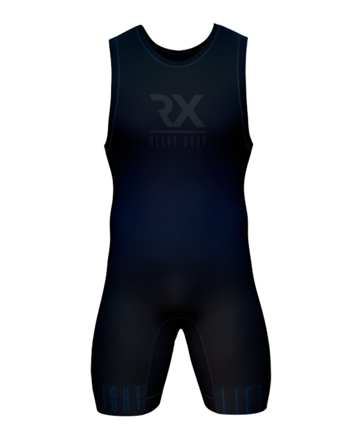 Rx Heavy - Maillot halterofilia IRONLIFT - negro, marino. Powerlifting