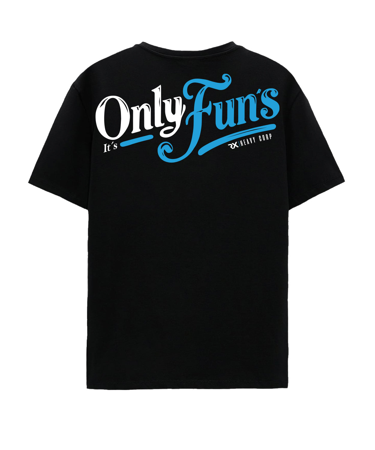 Camiseta urbana oversize - OnlyFuns Logo | Cross Training & Moda Urbana | Negro, Blanco