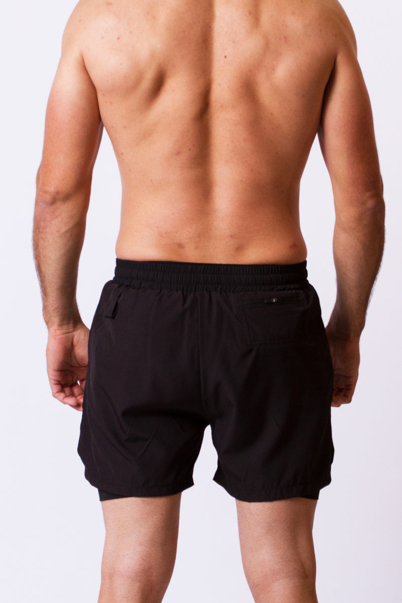 Pantalón Corto doble con malla - X TRAINING - negro beige azul marino marrón gris