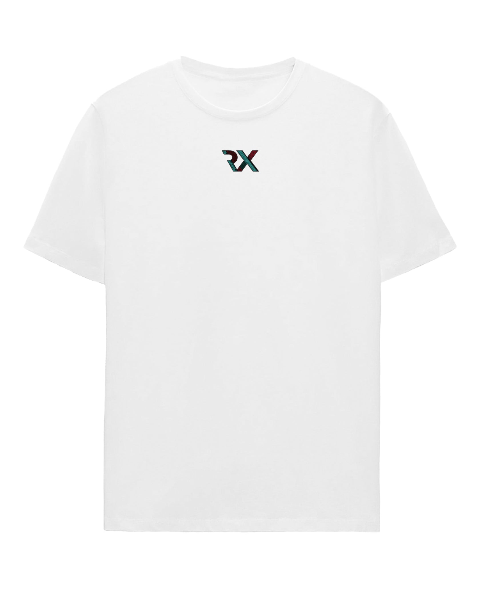 Camiseta Oversize algodón 100% - MAORI logo - blanca aguamarina azul beige