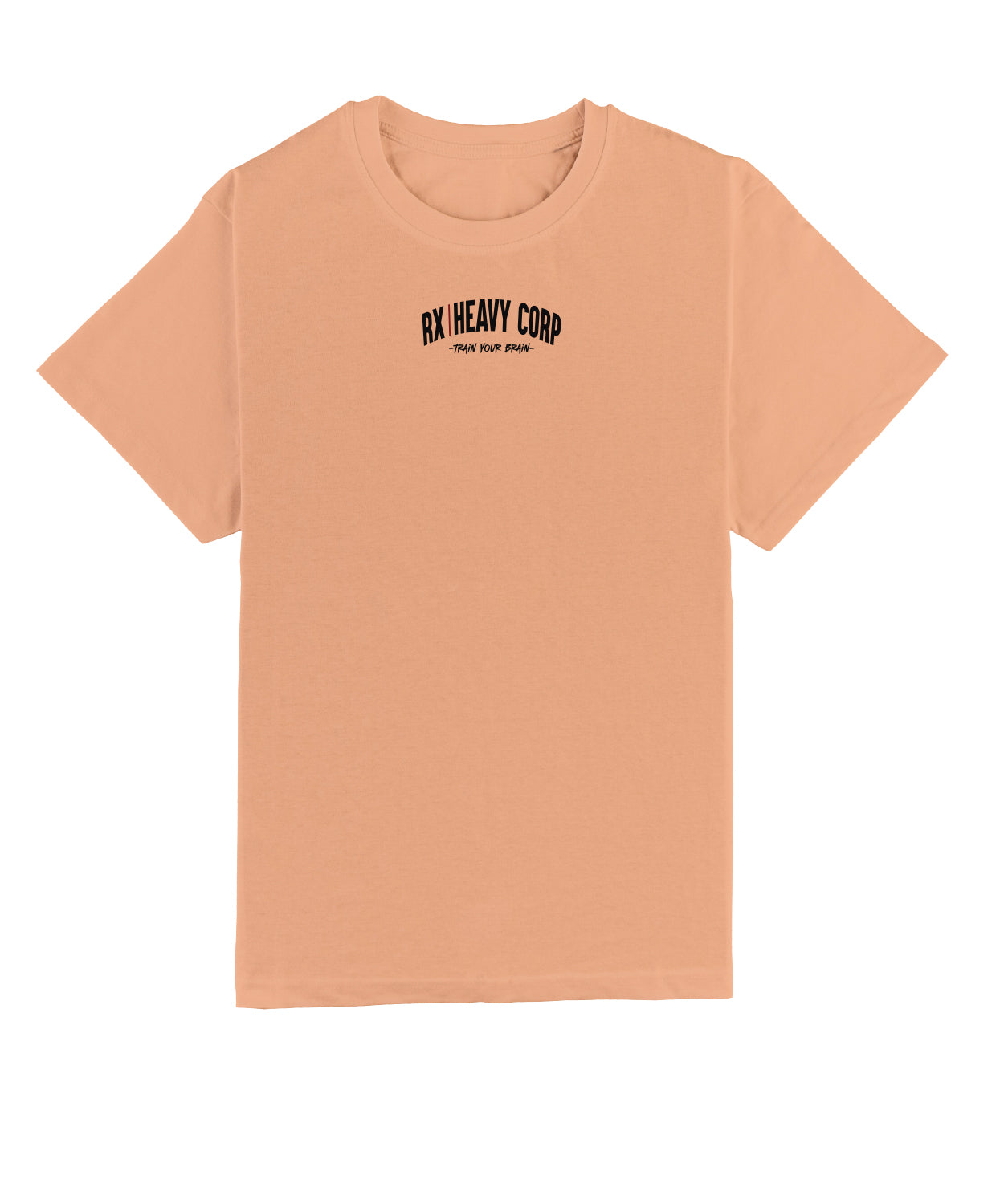 Camiseta urbana algodón oversize - Train Your Brain - Negra Blanca Naranja