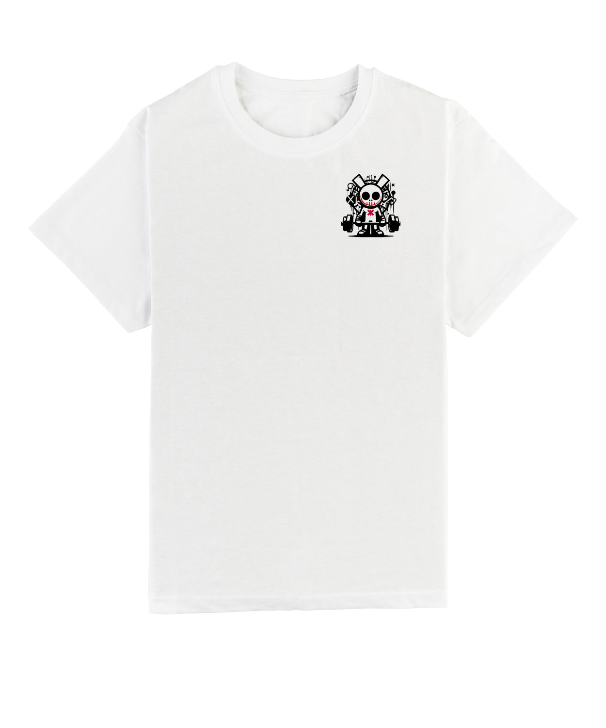 Camiseta Urbana Training algodón - Smile Voodoo Project - blanca
