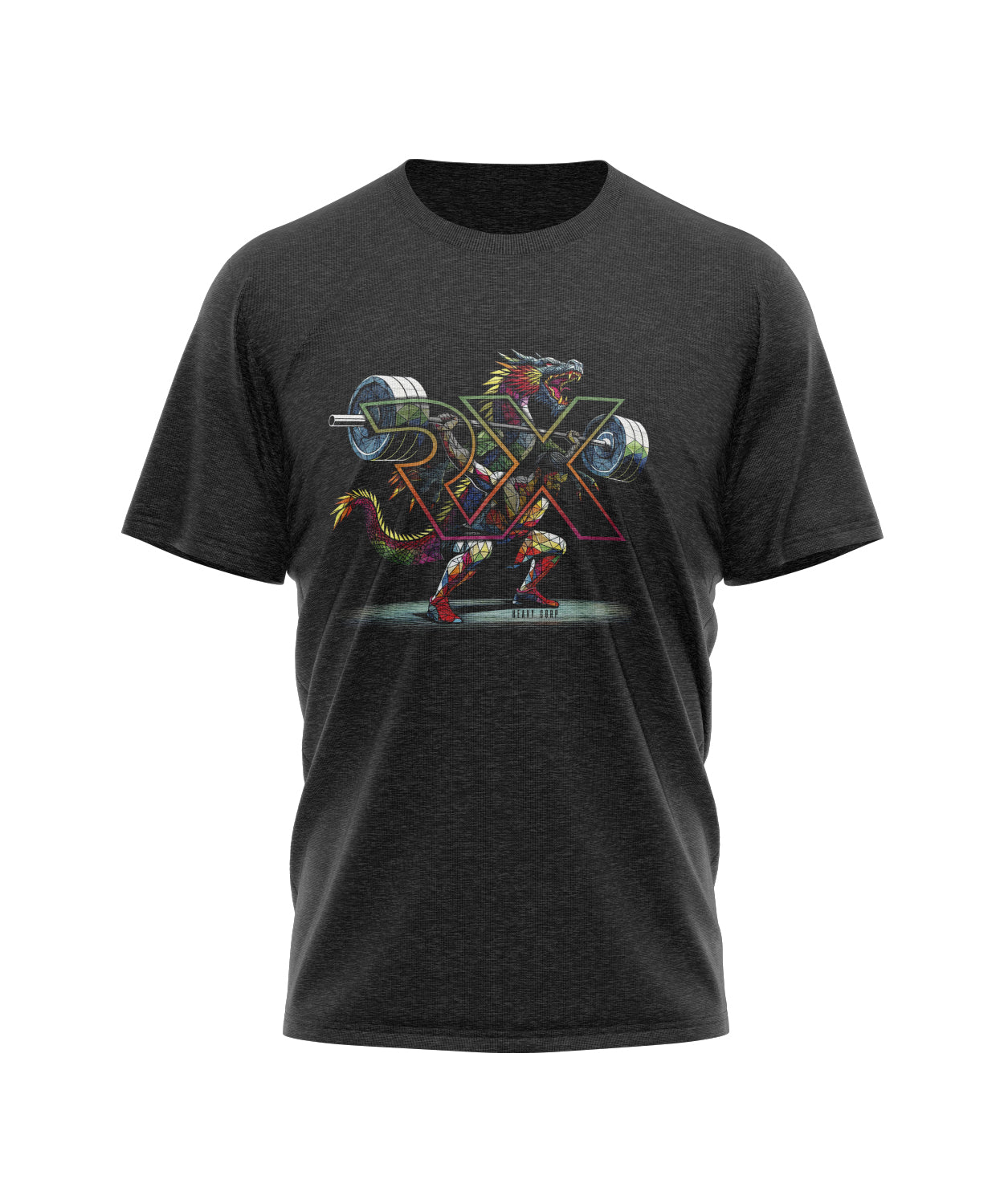 Camiseta triblend algodón y elastano - DRAGÓN relife - negra