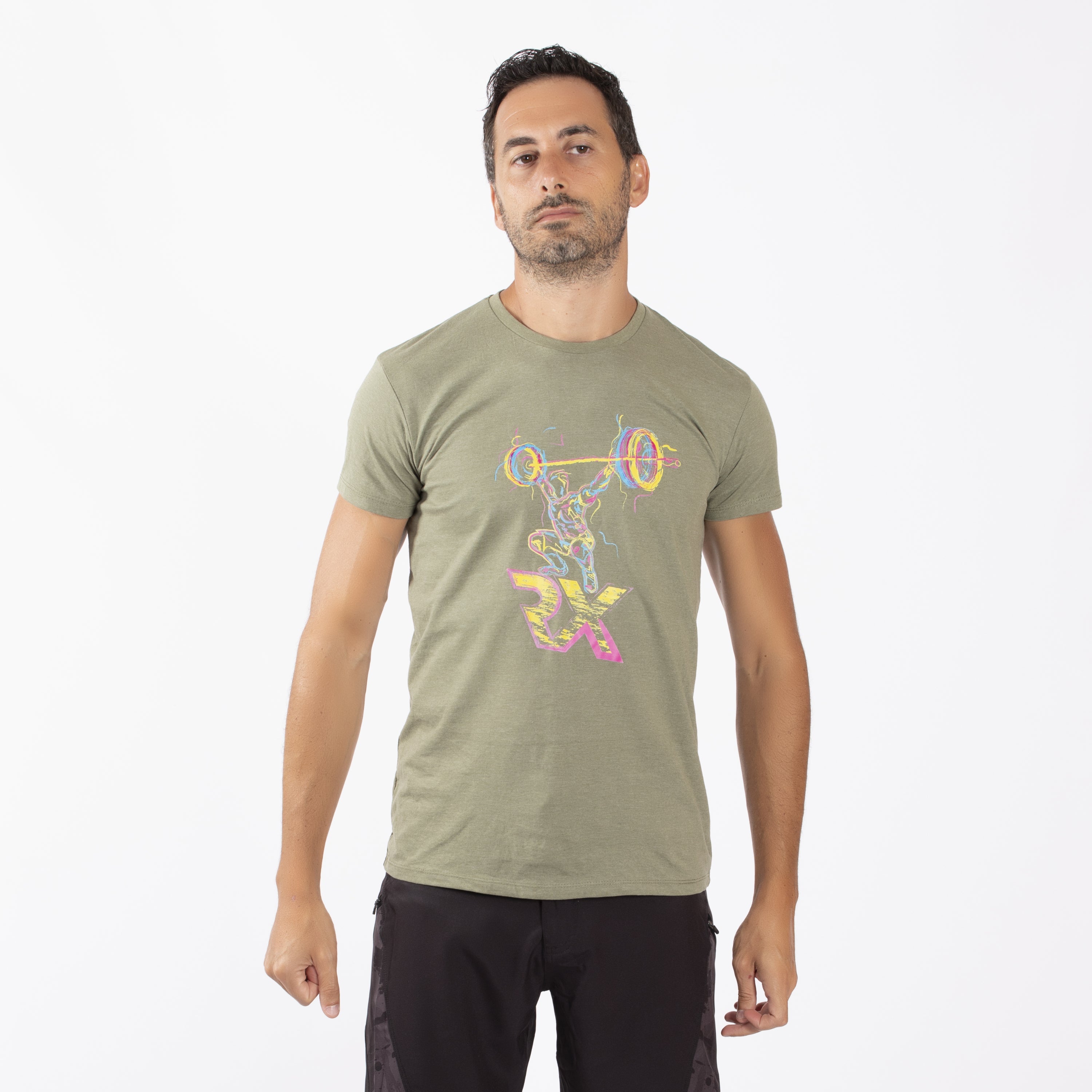 Camiseta mixta SNATCH multicolor - Cross Training algodón