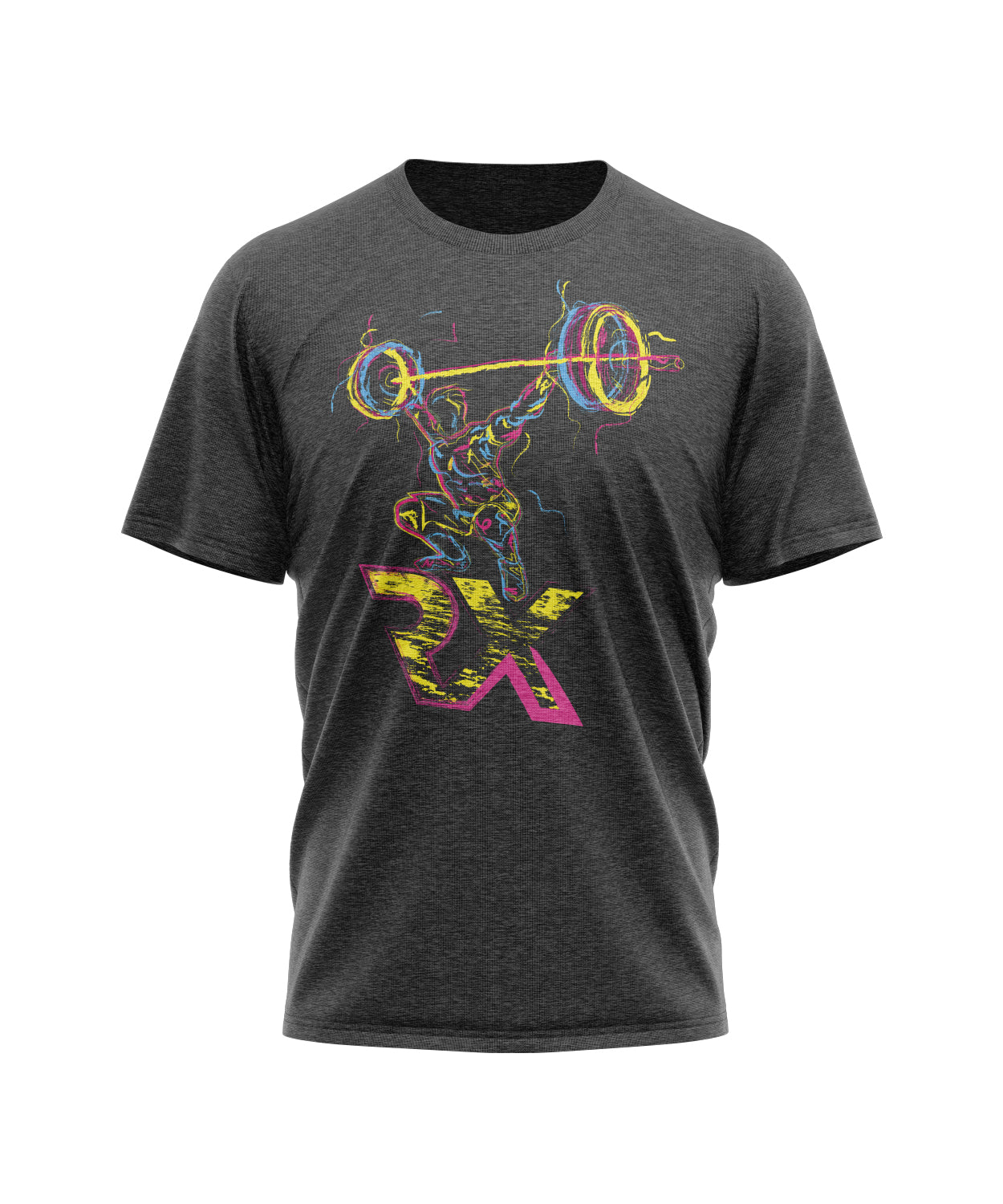 Camiseta mixta SNATCH multicolor - Cross Training algodón