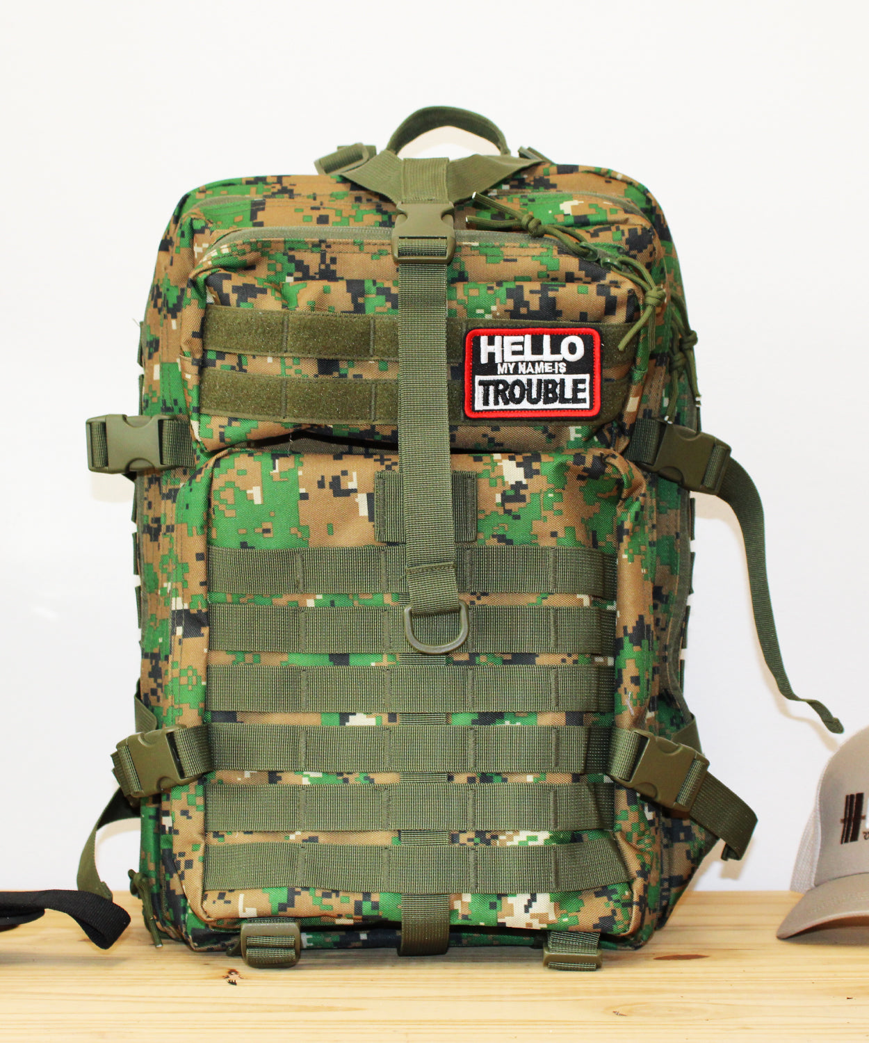 MOCHILA Training TÁCTICA MILITAR Camuflaje Verde 50L