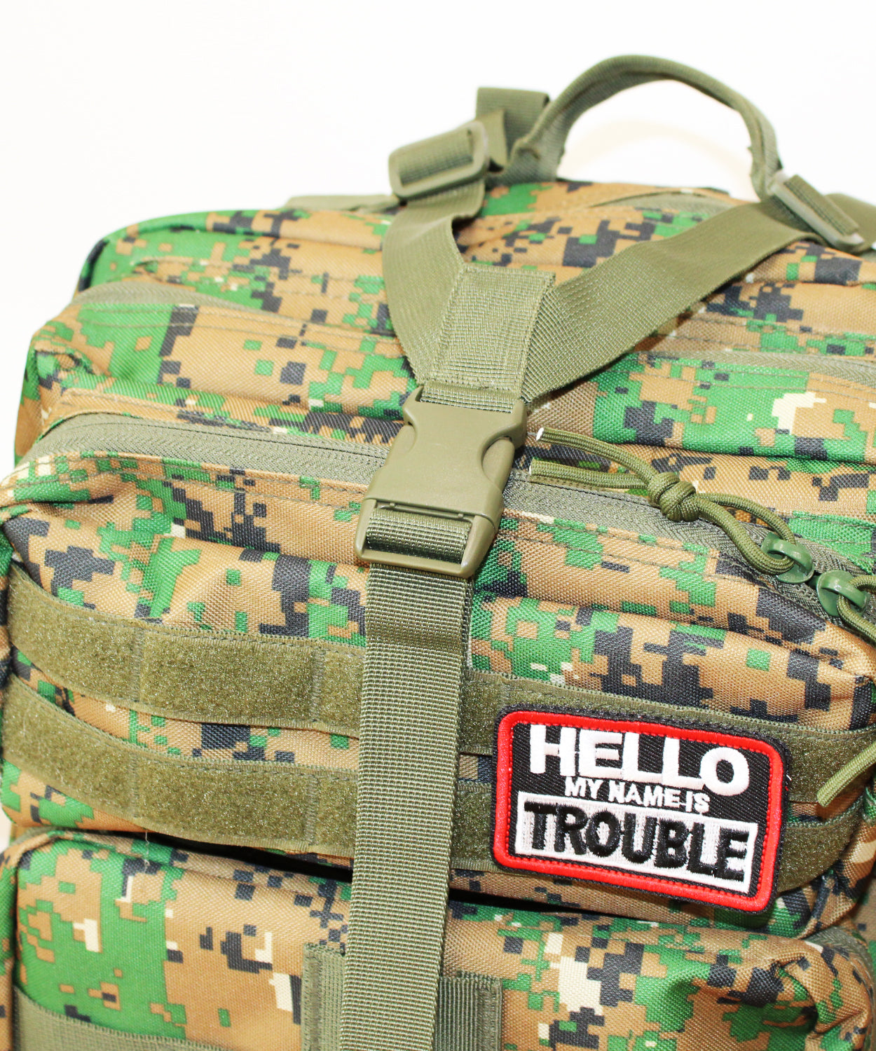 MOCHILA Training TÁCTICA MILITAR Camuflaje Verde 50L