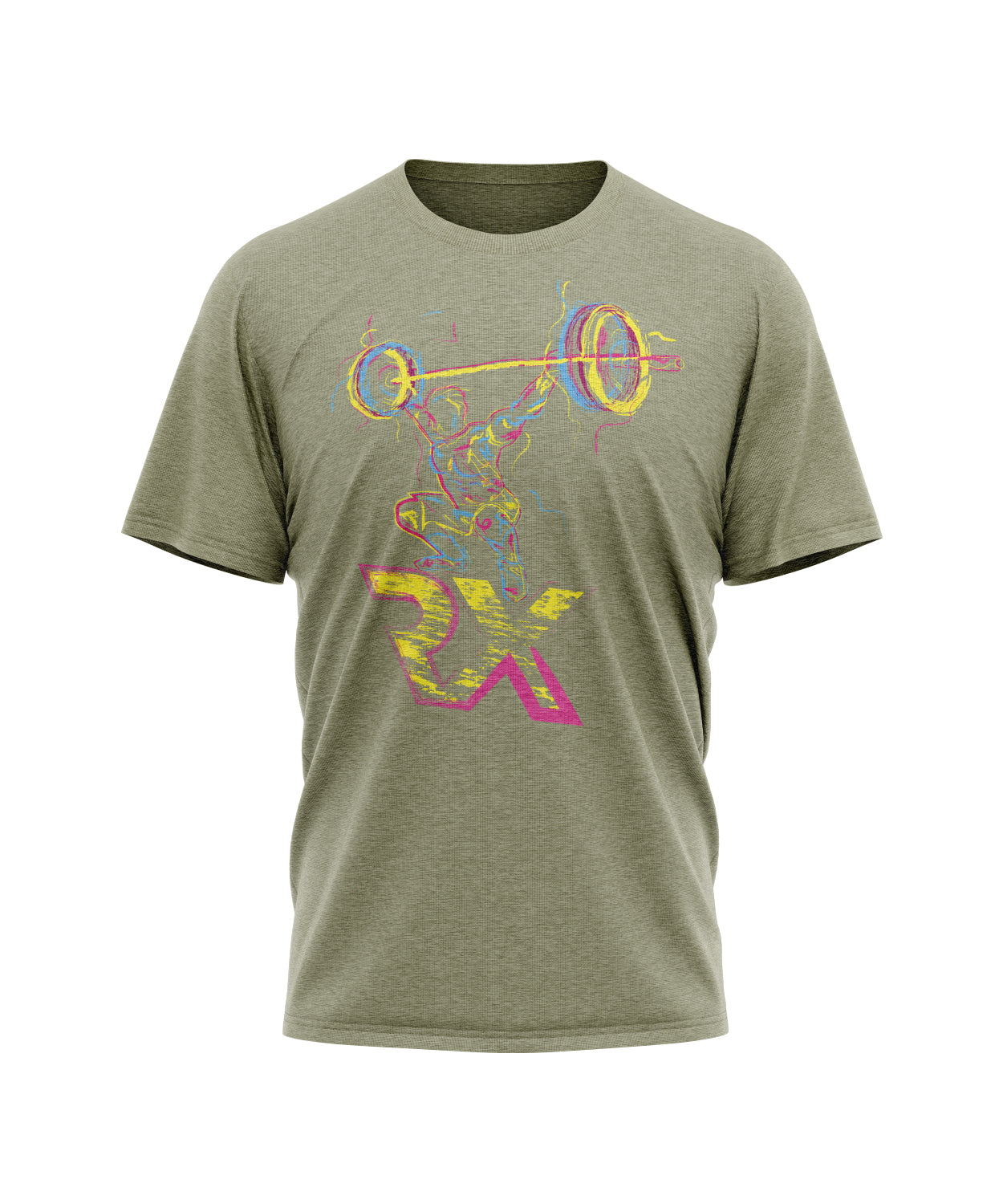 Camiseta mixta SNATCH multicolor - Cross Training algodón
