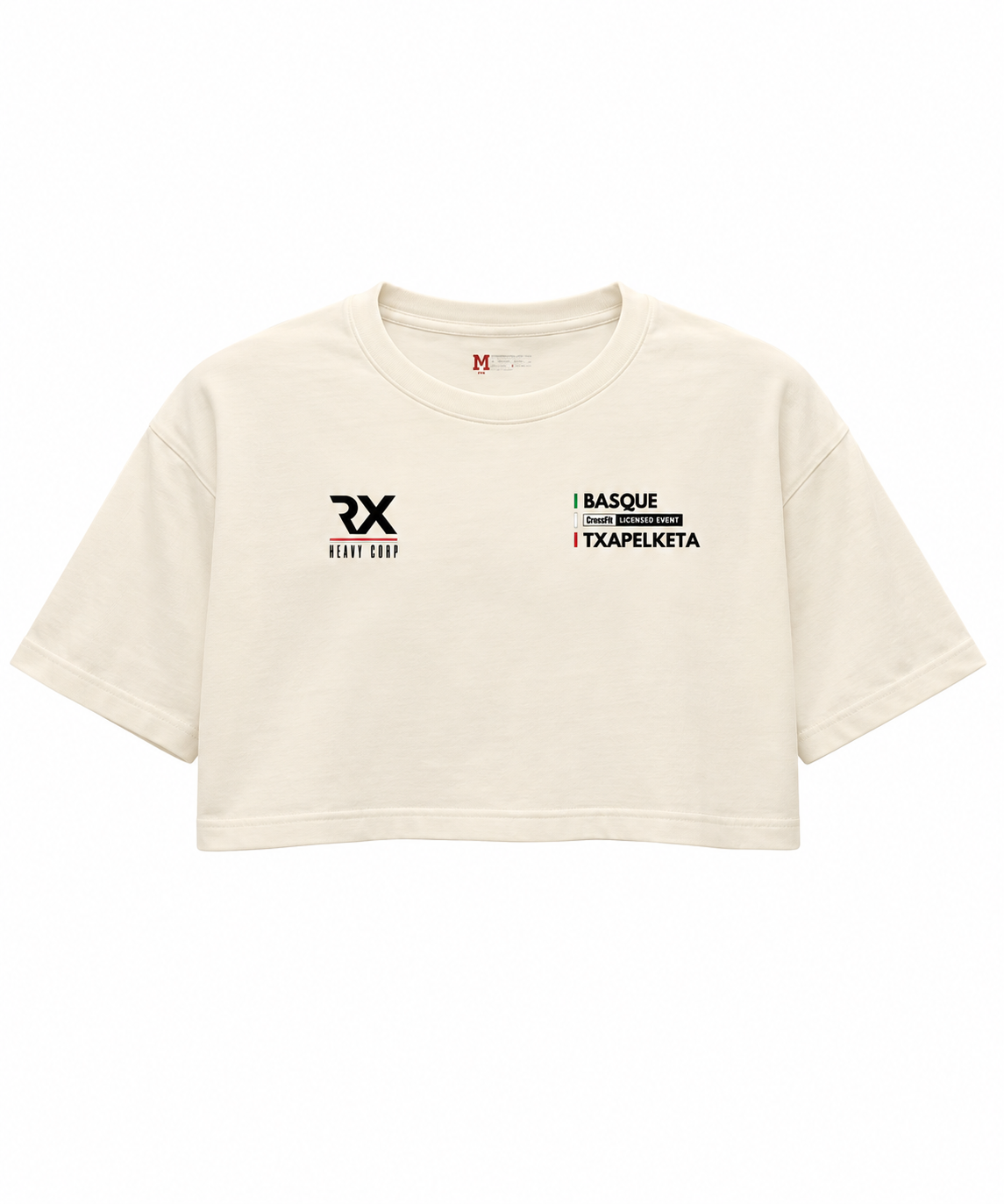 Crop top Oversize - NOMBRE BANDERA PERSONALIZADA · Drop Txapelketa
