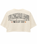 Crop top Oversize - NOMBRE BANDERA PERSONALIZADA · Drop Txapelketa
