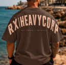 Camiseta oversize - My enemy, myself - skatee marrón, violeta