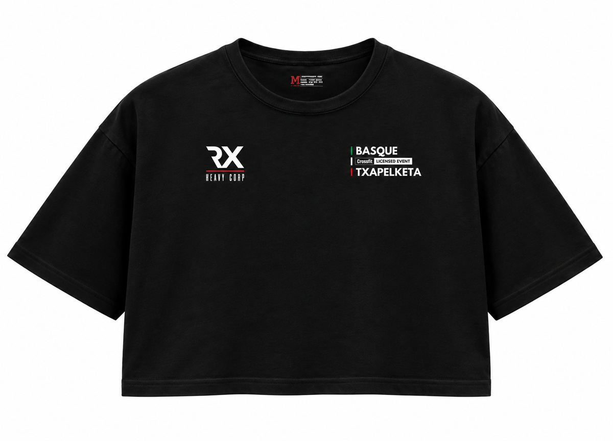 Crop top Oversize - NOMBRE BANDERA PERSONALIZADA · Drop Txapelketa