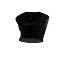 Crop Top técnico Mujer - Cross Training - F Fatale negro leopardo- Rx Heavy