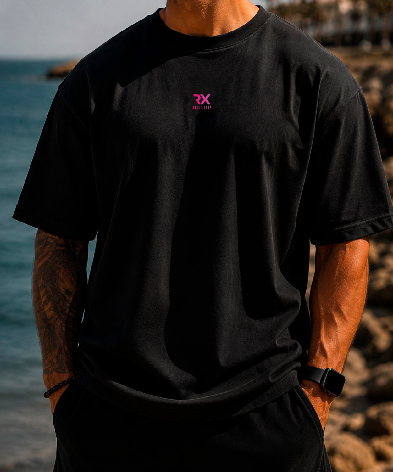 Camiseta oversize - My enemy, myself - skatee blanco, negro, beige