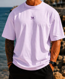 Camiseta oversize - My enemy, myself - skatee marrón, violeta