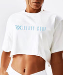 Rx Heavy Corp - Crop Top algodón Training - blanco