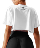 Rx Heavy Corp - Crop Top algodón Training - blanco