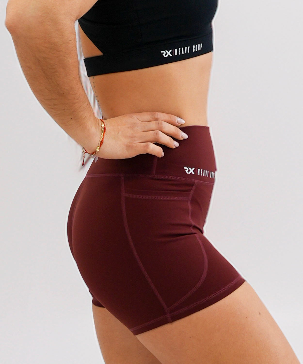 Rx Heavy Corp - Malla Corta con bolsillos Push Up Training