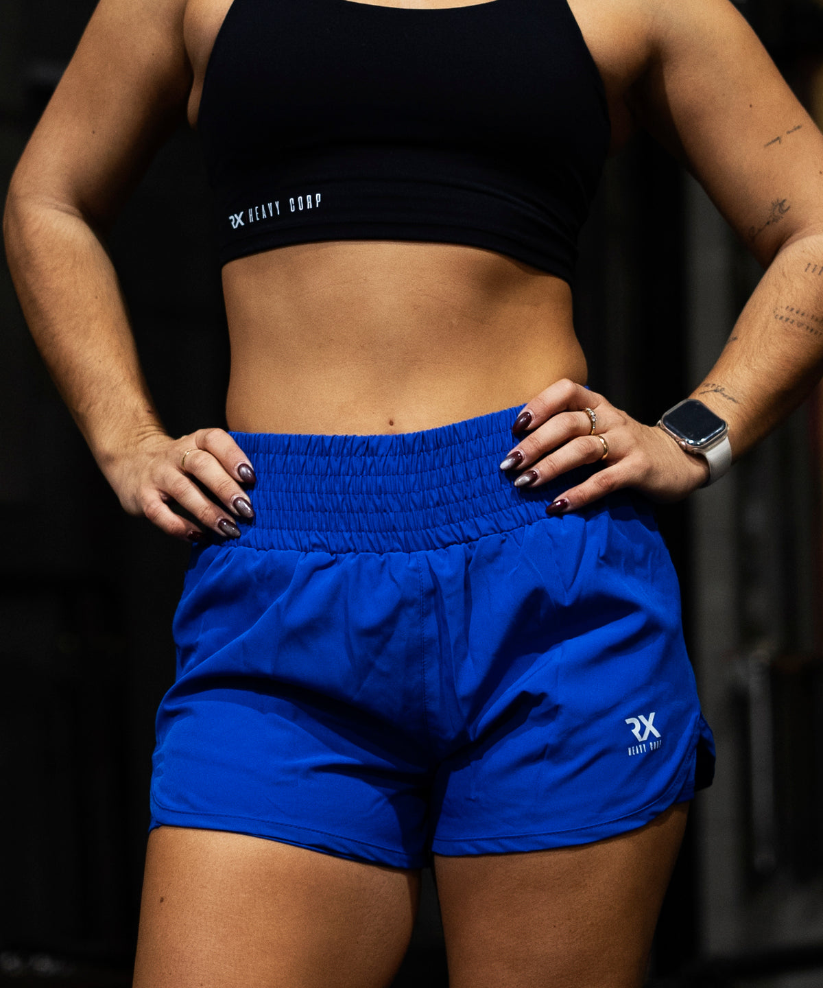 Pantalón Corto Mujer con Malla Interior - Cintura Alta · Crossfit & Entrenamiento Híbrido