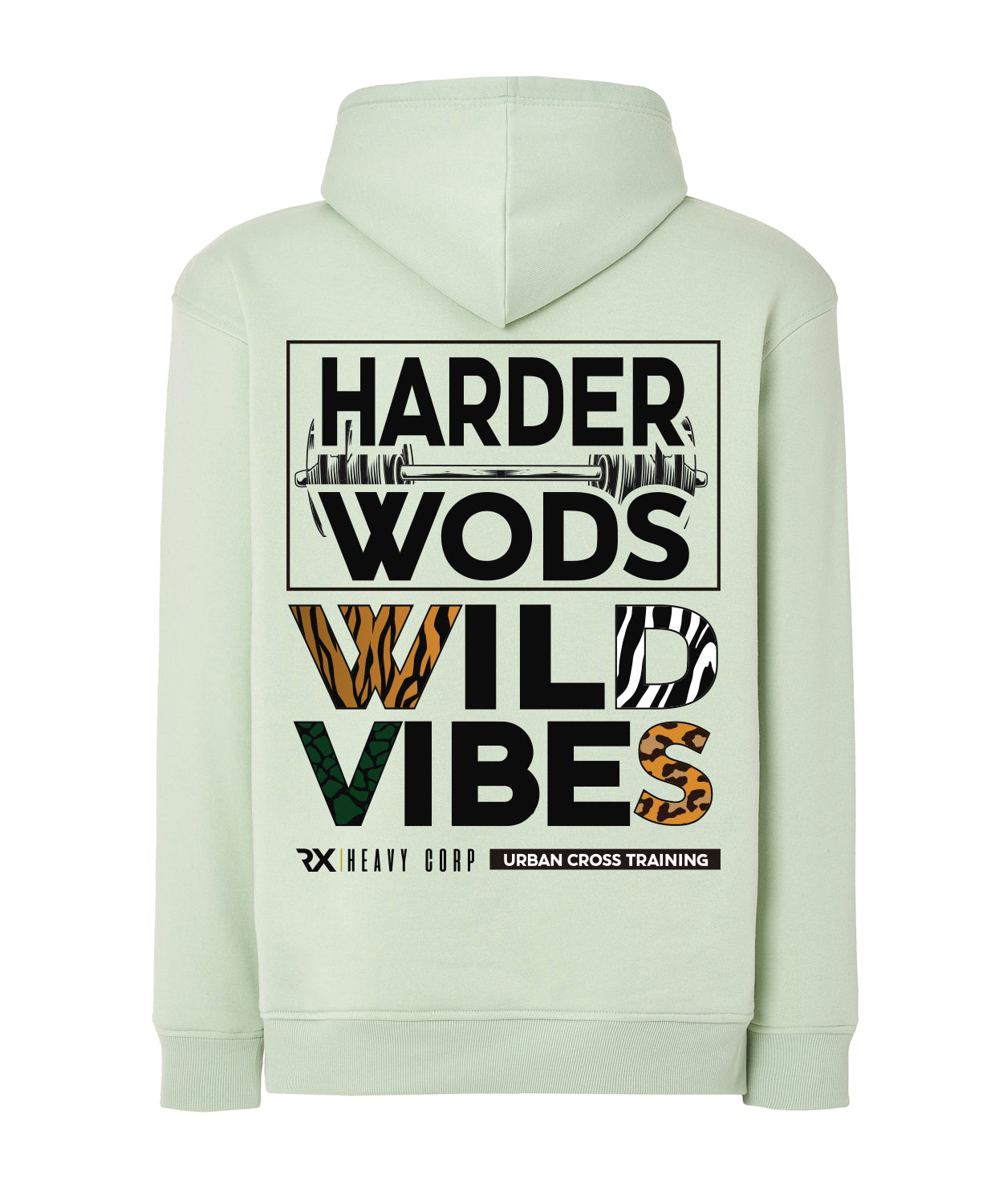 Rx Heavy Corp - Sudadera Regular Fit - WILD VIBES verde claro o negro