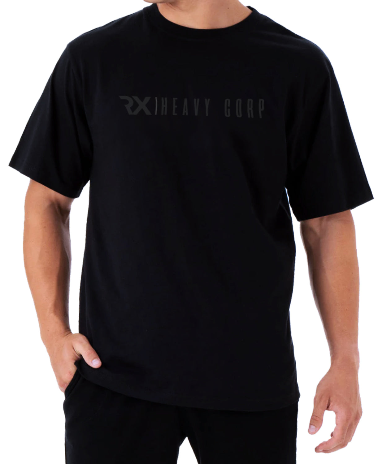 Camiseta Oversize algodón 100% - HURT Heart - negra