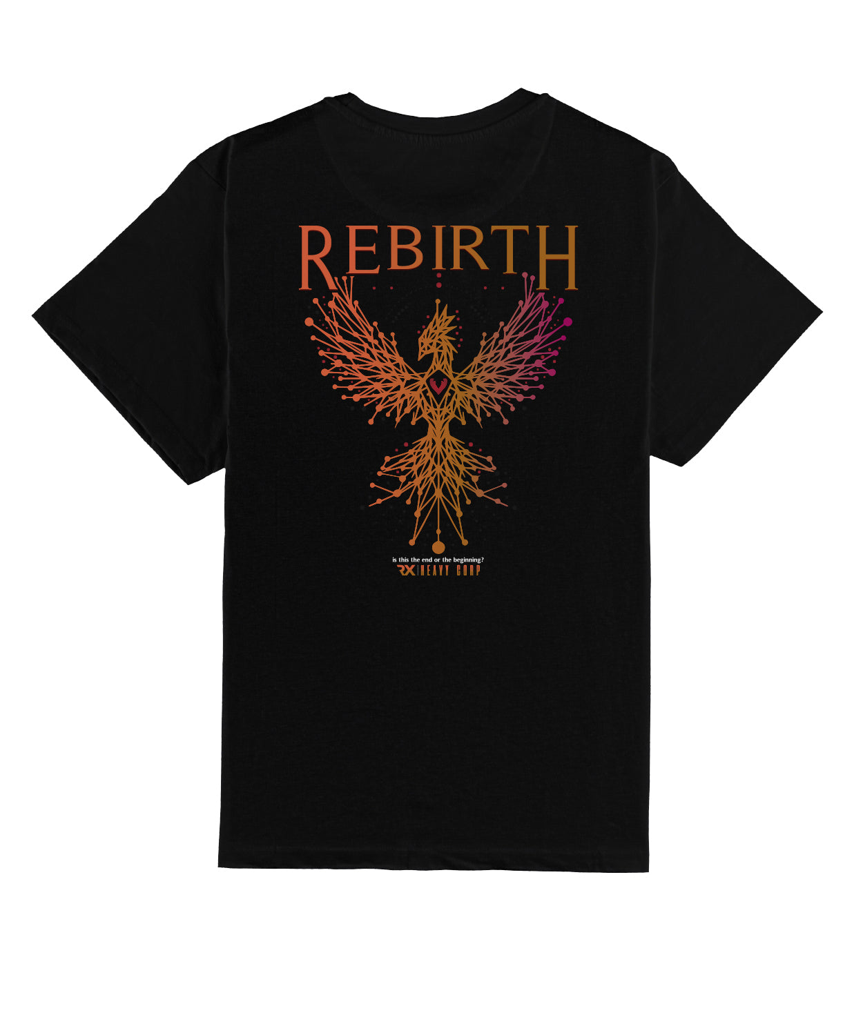 Camiseta Urbana Training algodón - REBIRTH Fenix - blanca o negra