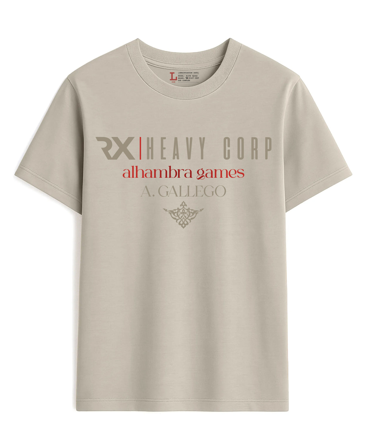 Camiseta Cross Training oversize - Alhambra Games 2026 - nombre personalizado