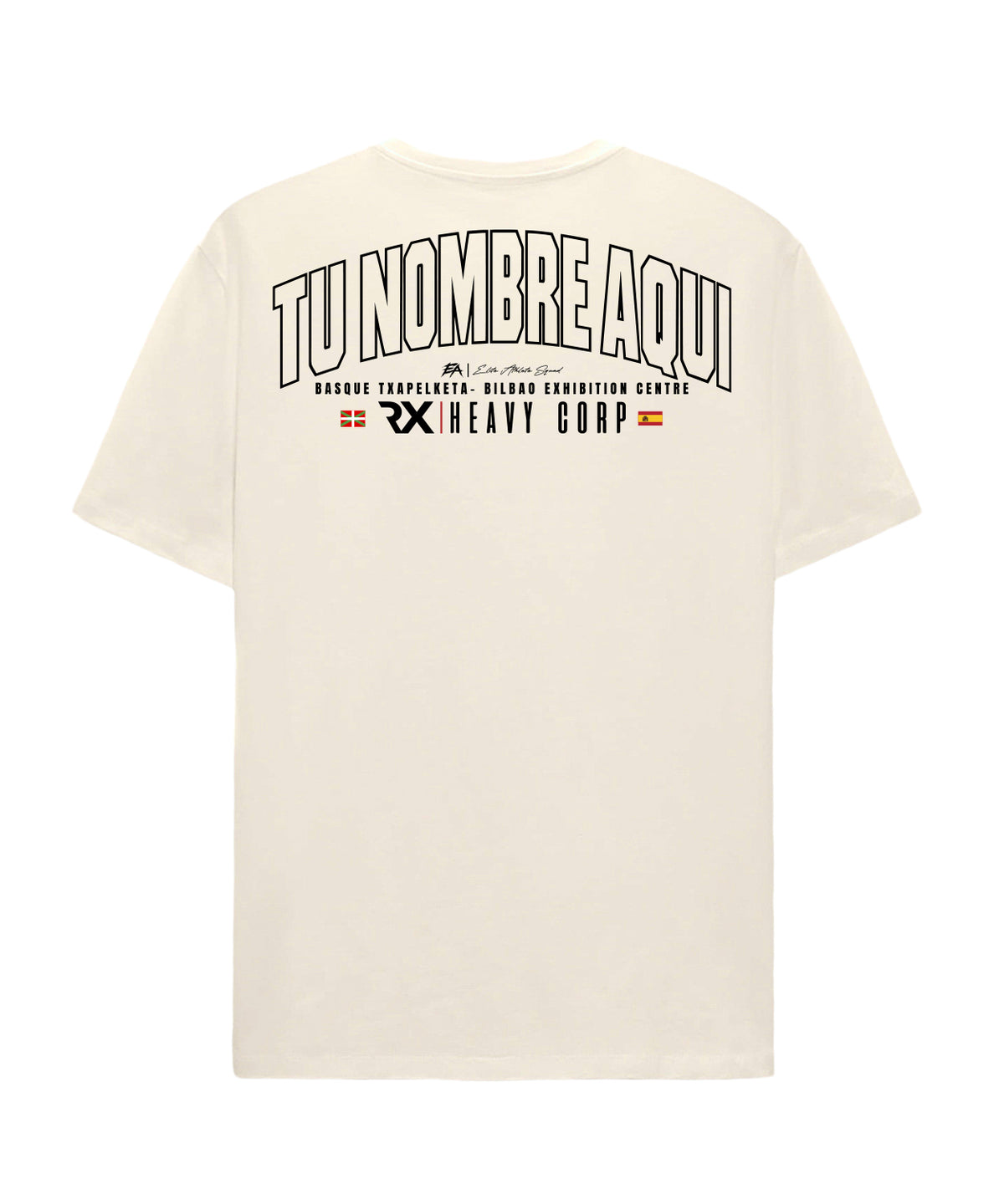 Camiseta Cross Training oversize - NOMBRE BANDERA PERSONALIZADA · Drop Txapelketa