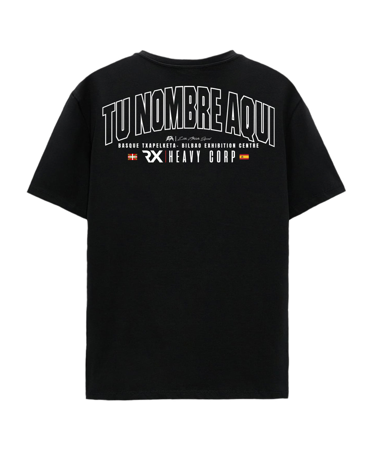 Camiseta Cross Training oversize - NOMBRE BANDERA PERSONALIZADA · Drop Txapelketa