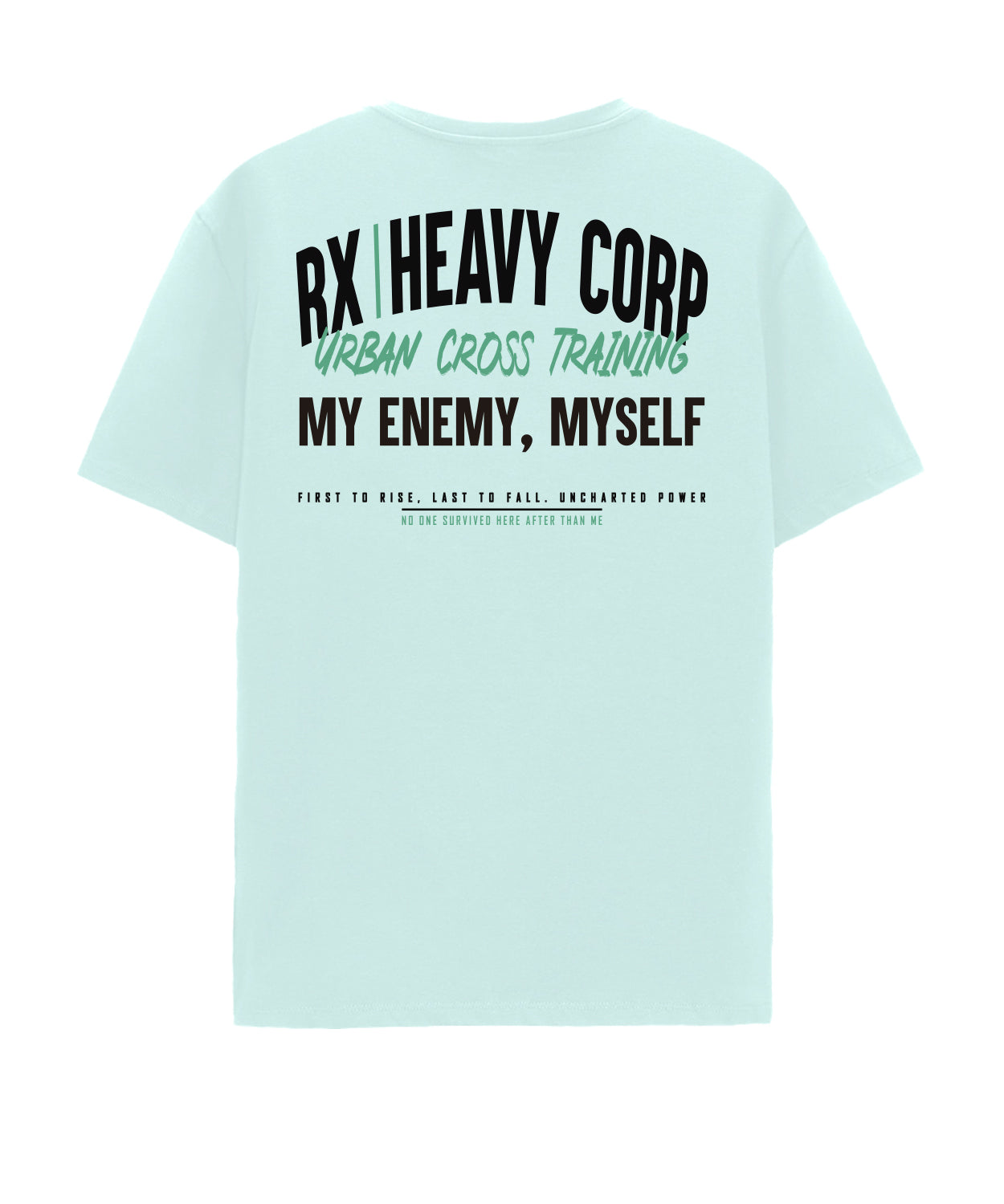 Camiseta urbana algodón oversize - My Enemy Myself - Blanca Amarilla Negra