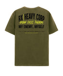 Camiseta urbana algodón oversize - My Enemy Myself - Verde Militar