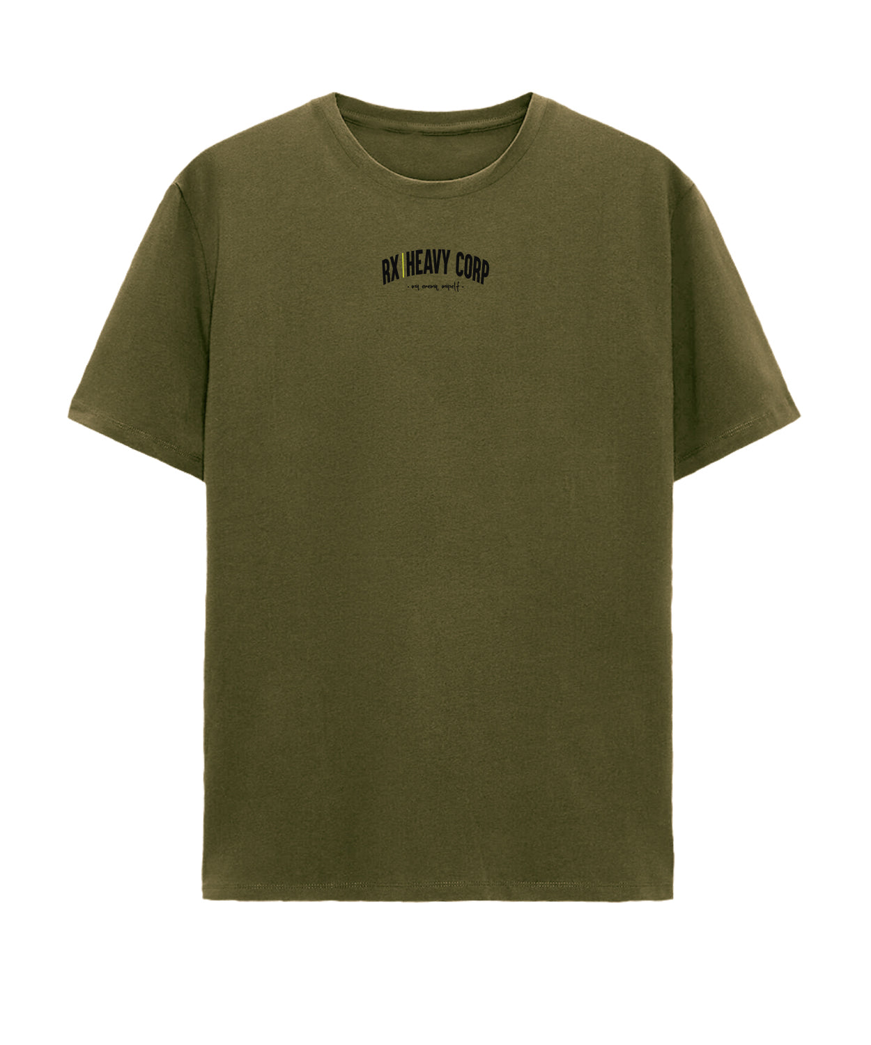 Camiseta urbana algodón oversize - My Enemy Myself - Verde Militar