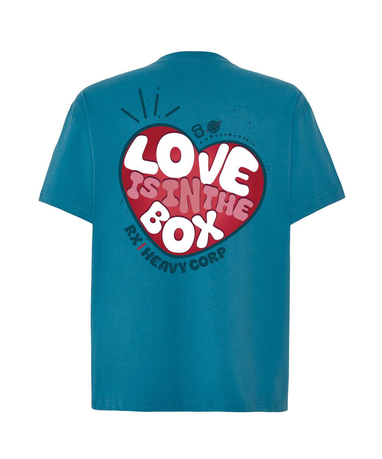 Camiseta urbana oversize - Love is in the BOX
