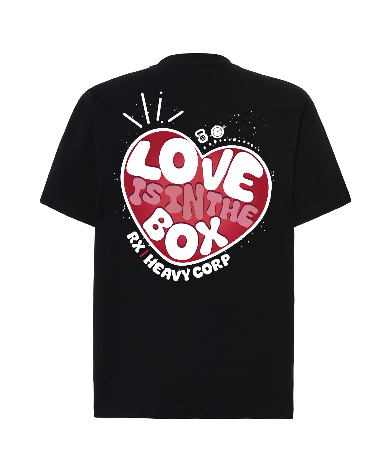 Camiseta urbana oversize - Love is in the BOX