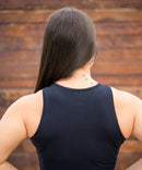 Top entallado - My enemy Myself - Cross Training & Moda Urbana | blanco y negro