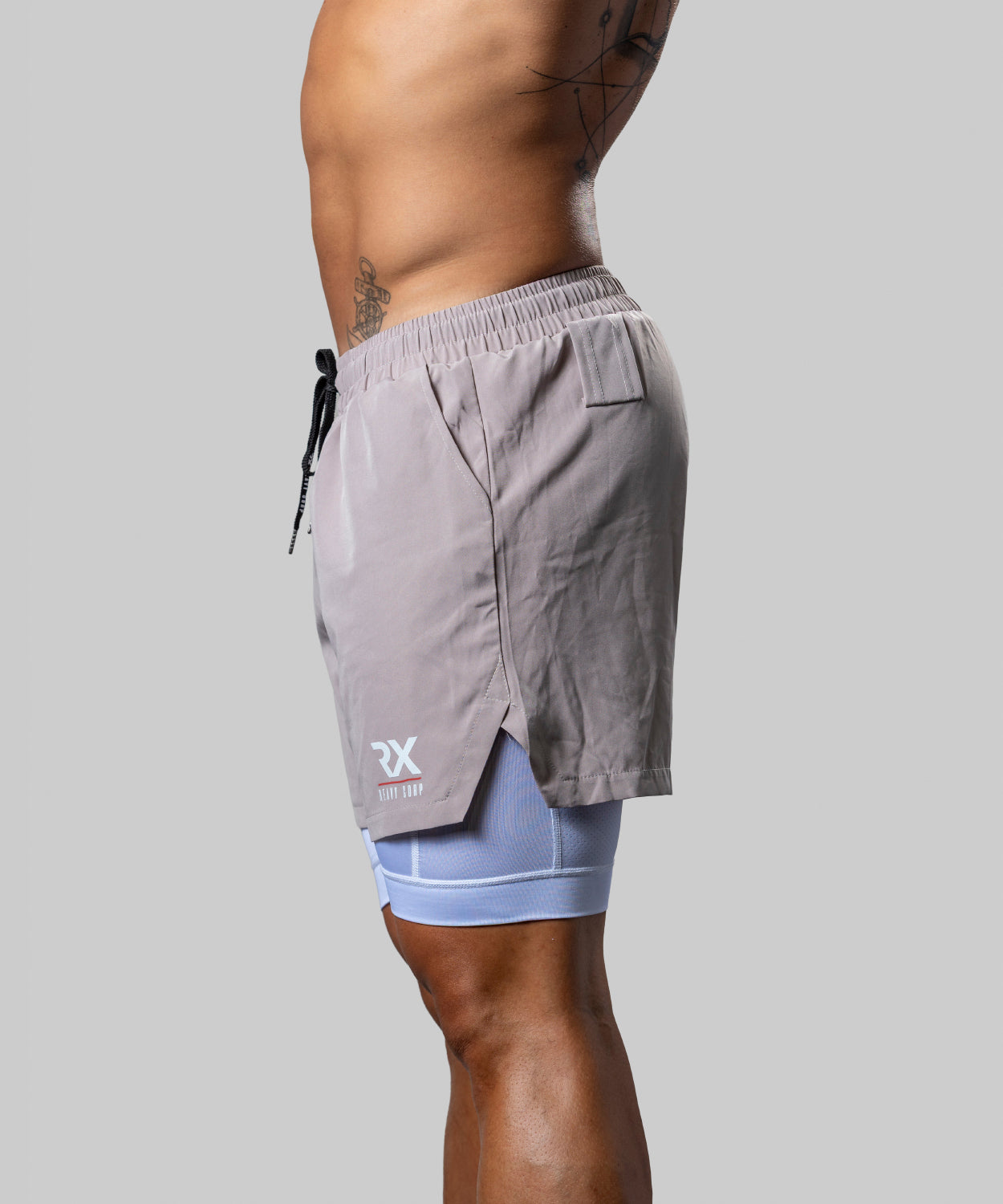 Pantalón Corto doble con malla - X TRAINING - negro beige azul marino marrón gris