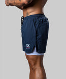 Pantalón Corto doble con malla - X TRAINING - negro beige azul marino marrón gris