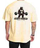 Camiseta deportiva algodón - Oso Qualify - blanca o beige